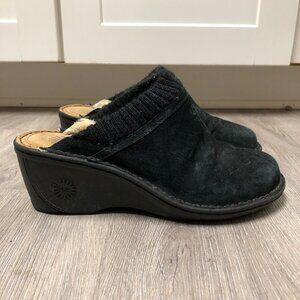 Ugg Australia Women's Size 9 Black Suede Gael Clogs Uggs